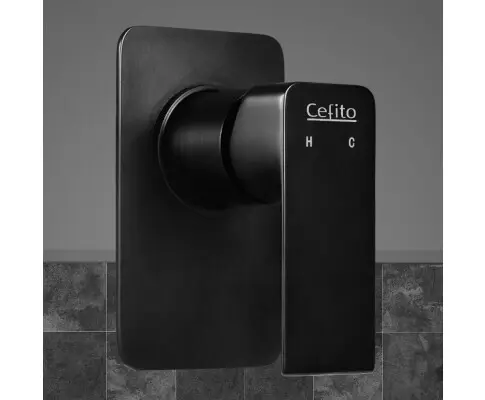 Cefito Shower Mixer Tap Wall Bath Taps Bathroom Basin Faucet Vanity Brass Black