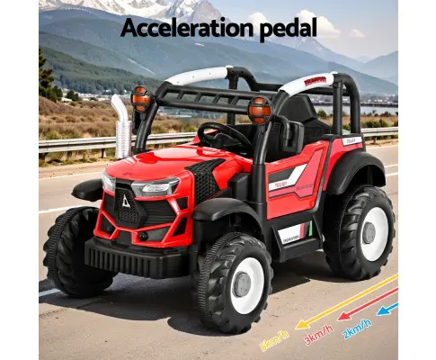 Rigo Kids Electric Ride On Car Off Road Jeep Remote 12V Red