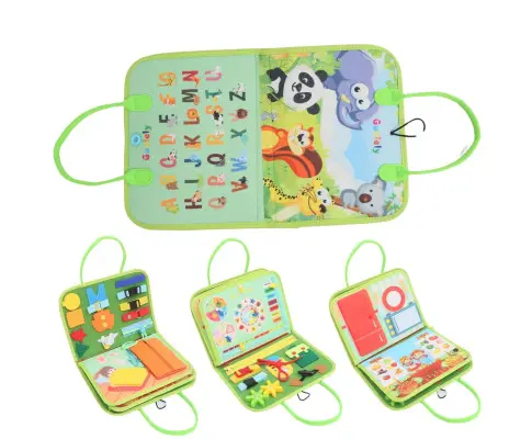 GOMINIMO Kids Busy Board Learning Toys (Green)