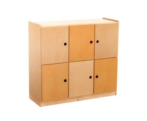 Jooyes School Bag Locker Storage Cabinet - 6 Doors