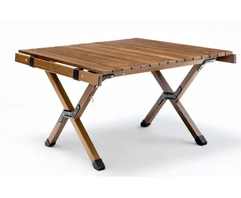 62cm Foldable Bamboo Outdoor Camping Table Waterproof Wood Wooden Travel - Small