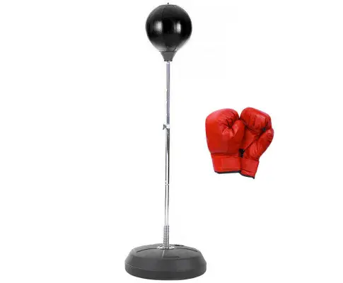 Free-Standing Boxing Set: PU Punching Ball & Boxing Gloves