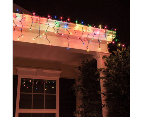 Solar Colour Curtain Lights - Set of 100