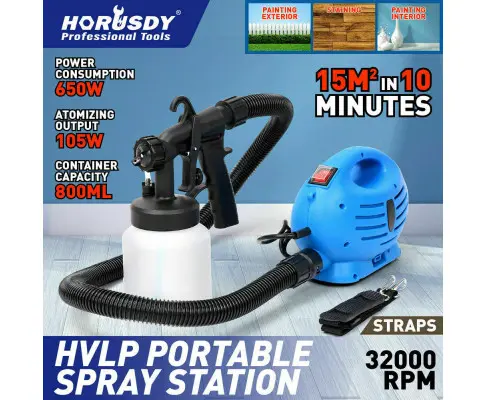 Electric Paint Sprayer Gun 650W DIY Spray Staion HVLP Portable Machine