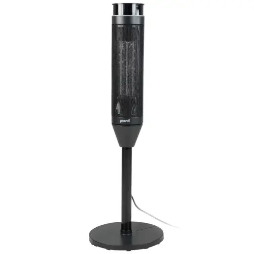 PRONTI ELECTRIC TOWER HEATER 2000W CERAMIC PORTABLE REMOTE - BLACK