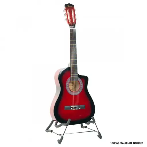 KARRERA CHILDRENS ACOUSTIC GUITAR - RED