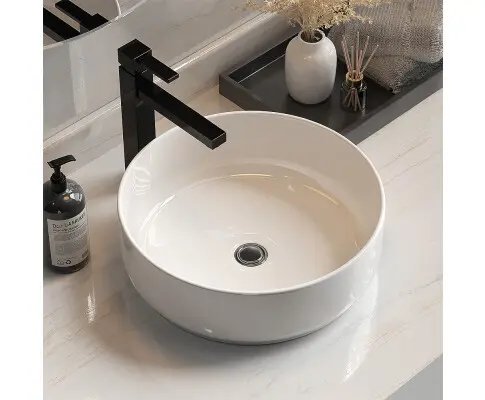 Cefito Bathroom Basin Ceramic Vanity Basin Above Counter White Hand Wash