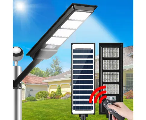 Leier 320 LED Solar Street Light Flood Motion Sensor Remote