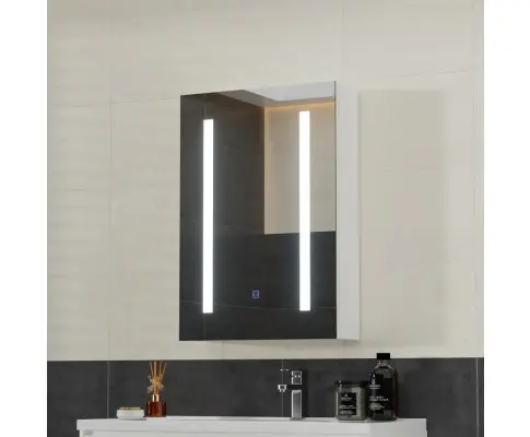 Cefito Bathroom Mirror Wall Cabinet LED Light Medicine Makeup Storage Shelves Organiser