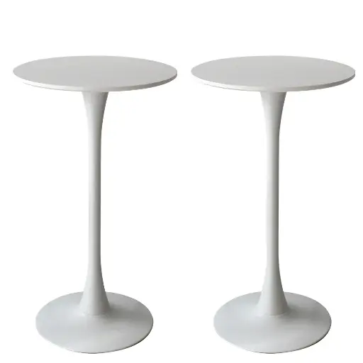 Levede 2x Round Bar Table Pub Tables White