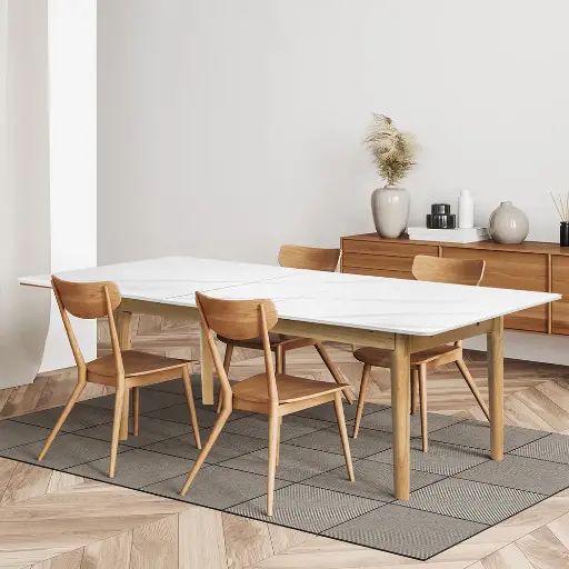 Levede Dining Table Sintered Stone 1.3-1.6M