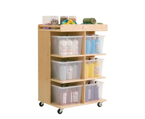 Jooyes 6 Tray Storage Cabinet With Castors