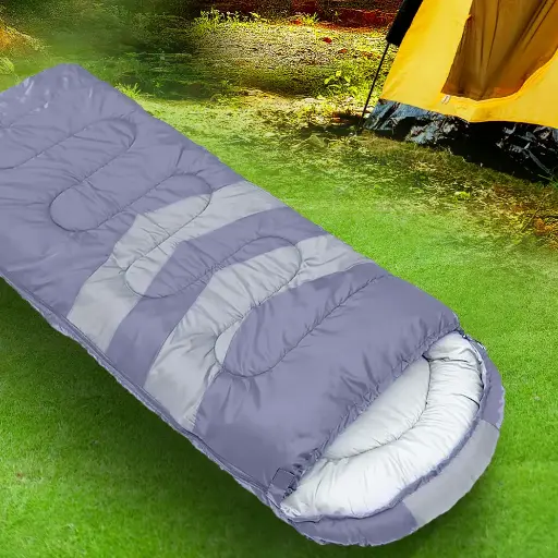 Mountview Single Sleeping Bag Bags Outdoor Grey