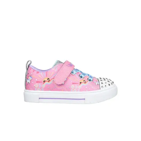 Skechers Twinkle Sparks - Unicorn Sunshine Pink/Multi Comfy Walking Shoe US 5