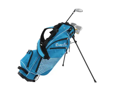 Everfit Golf Clubs Set Junior Right Handed Golf Wedges Iron Golf Stand Bag