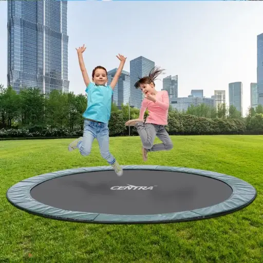 Centra Round In-Ground Trampoline Outdoor Kids Jumping Area Safety Mat 10FT