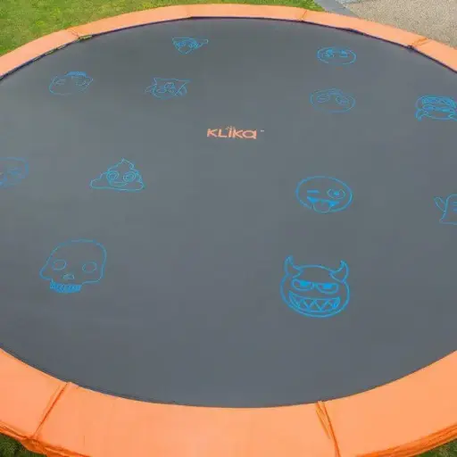 8FT REPLACEMENT TRAMPOLINE JUMPING MAT - EMOJI