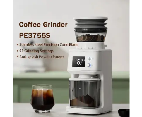 Electric Coffee Bean Grinder with 51 Precise Settings