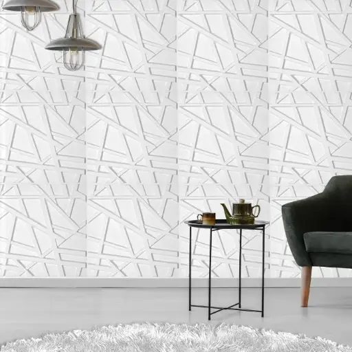 3D PVC Wall Panels Eco-friendly Paintable