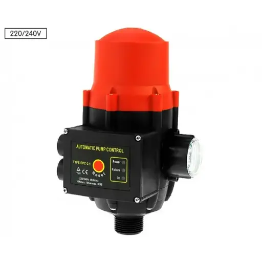 AUTOMATIC WATER PUMP PRESSURE SWITCH CONTROLLER - RED