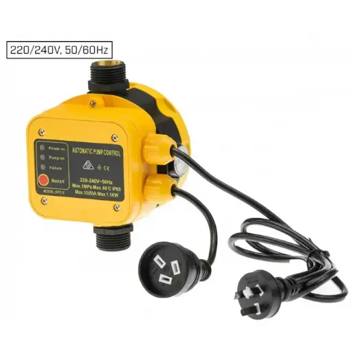 AUTOMATIC WATER PUMP PRESSURE CONTROLLER SWITCH - YELLOW