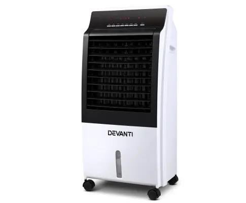 Devanti Evaporative Air Cooler Potable Fan Cooling Remote Control LED Display