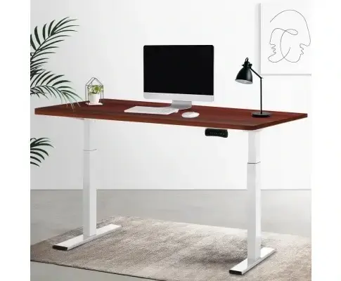 Artiss Standing Desk Motorised Dual Motor 120CM Walnut