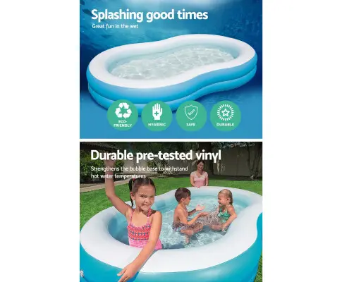 Bestway Inflatable Kids Pool 2.62m x 1.57m x 46cm