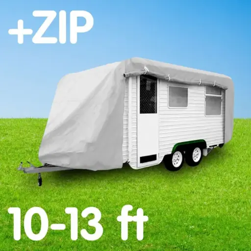 CARAVAN COVER WITH ZIP SUITS 10-13 FT