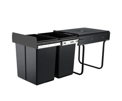 Cefito 2x20L Pull Out Bin - Black