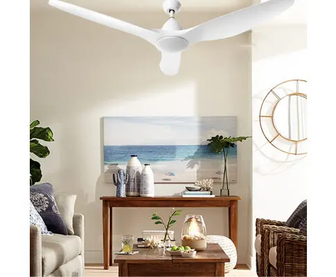 Devanti 64'' Ceiling Fan DC Motor w/Light w/Remote - White